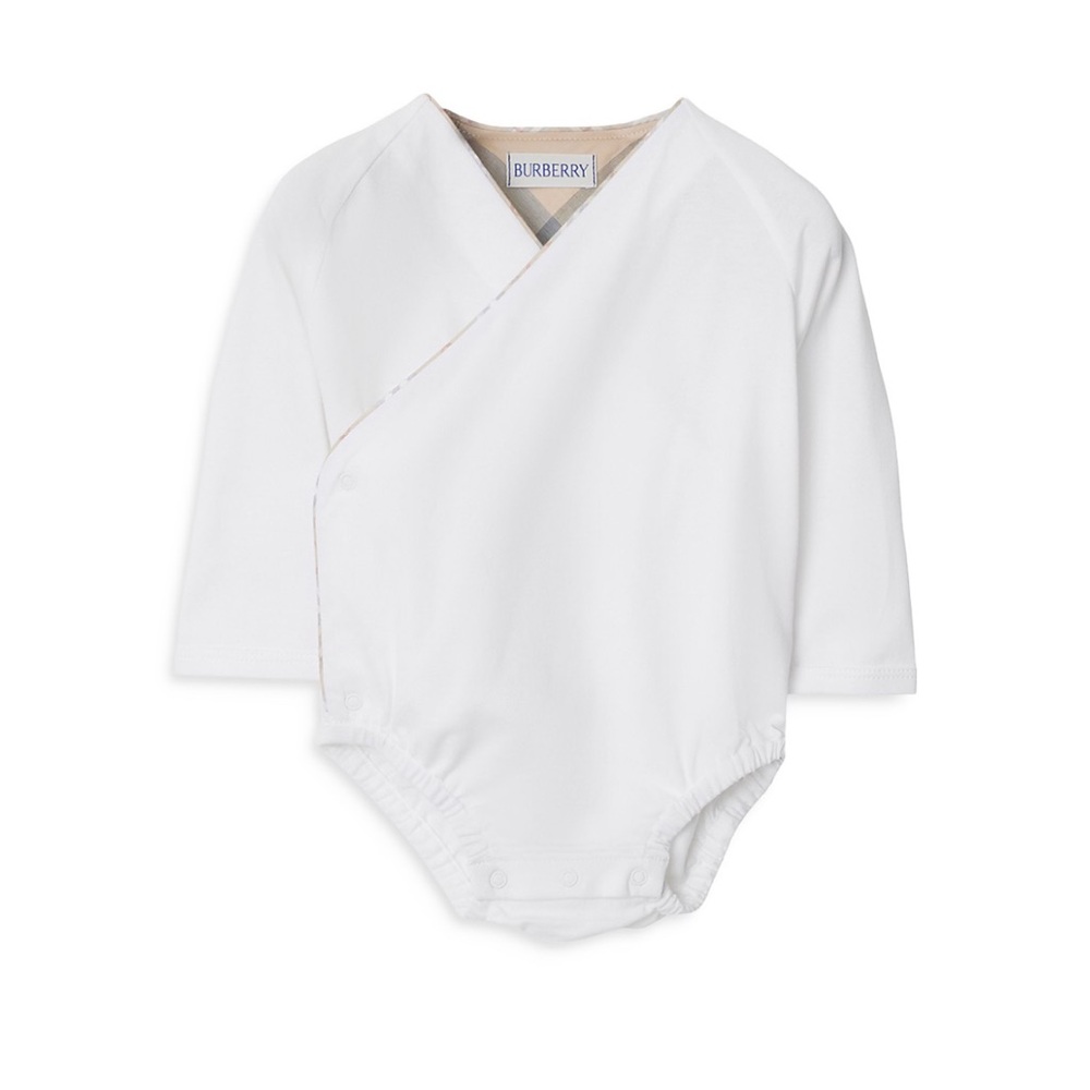 NWT- Burberry Bodysuit & Check Bandana Bib Set - Picture 4 of 15